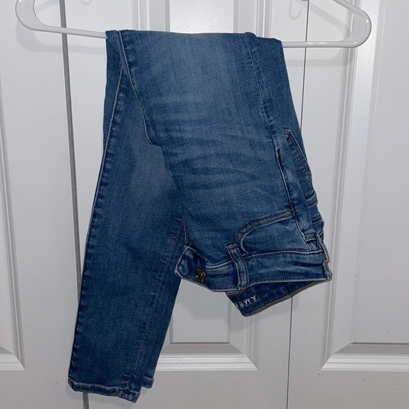 American Eagle Blue Denim Skinny Jeans - Picture 2 of 5